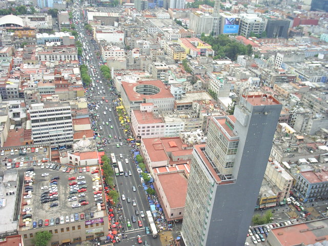 DF Mexico desde el mirador de la Torre Panamericana