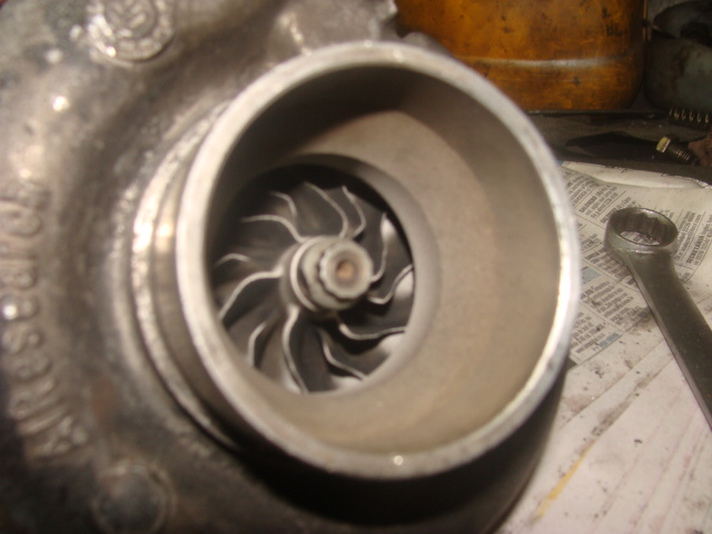 desgaste de la rueda compresora