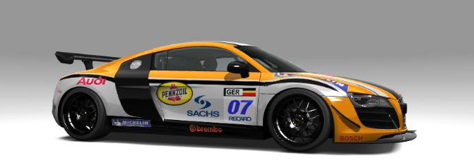 pintura original, basada en un R8 real