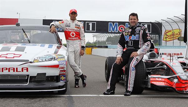 Lewis Hamilton and Tony Stewart.jpg