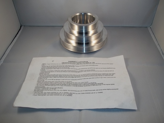 POLEA DE CIGUEÑAL ALUMINIO 3 CANALES HONDA D16 96-00 ( NUEVA ) PRECIO 65000 COLONES. ( NUEVA )