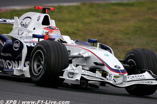 Kubica en el BM sin las astas de alce